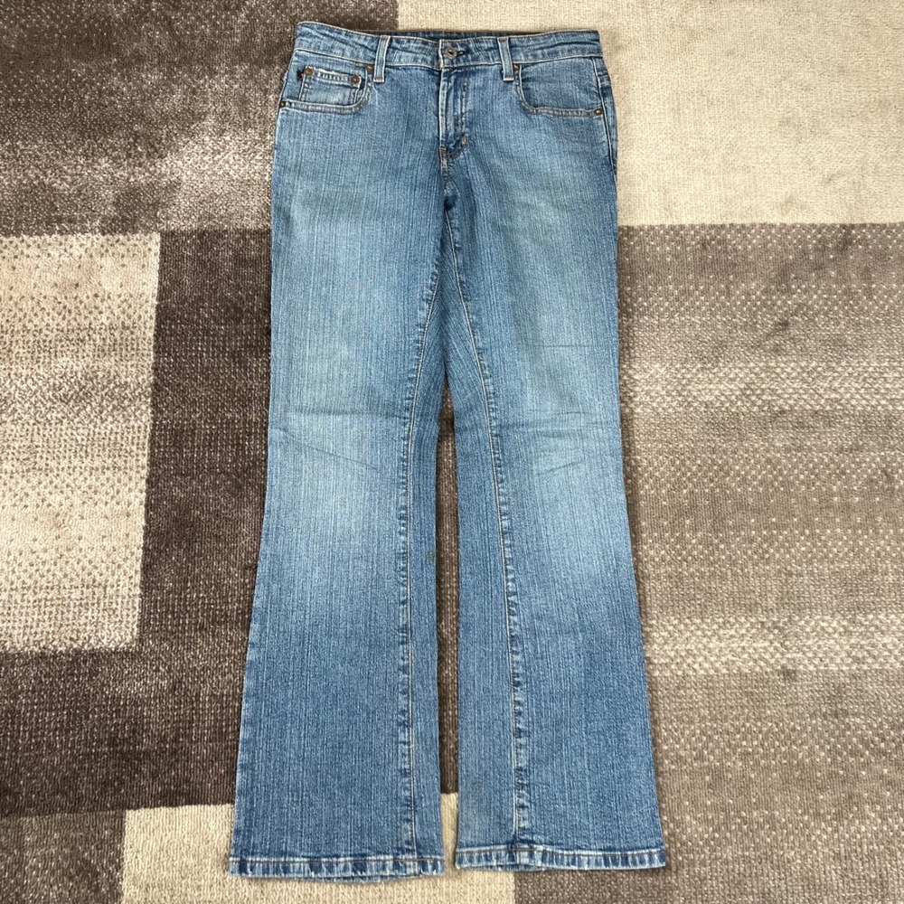 Vintage Polo Jeans Ralph Lauren Womens Low Rise Bootcut‎ Stretch Blue Jeans 4x30